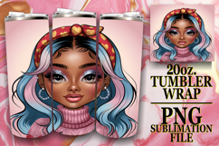GIFT OF SUNSHINE 20oz TUMBLER WRAP, Afro Girl Product Image 1