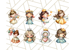 Princess Clipart PNG, Cute Royal Girl Clip Art Product Image 4