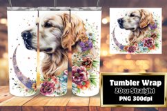 Whimsical Whiskers: Watercolor Tumbler Design 20oz Product Image 1