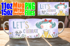 Luminous afternoons 11oz 15oz sublimation wrap, Birthday Gir Product Image 1