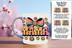 Charming 11oz Mug Wrap Png Artwork , Mama Product Image 1