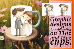 Vintage Charm Wedding Mugs Product Image 1