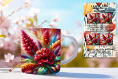 BEAUTY 15oz Mug Wrap PNG Design , Flowers Product Image 1