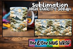 Spring Landscape 3D Beauty Scene Mug Wrap - 15oz 11oz Product Image 1