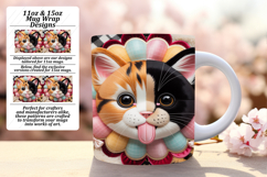 Elegant 15oz Mug Wrap Png Design , Holiday Pets Product Image 1