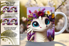 Chic 11oz Png Mug Wrap Template , Dragon Product Image 1