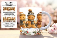 Winter Mug Design 11oz/15oz Gingerbread Man Sublimation Product Image 1