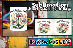 Hopeful horizons 11oz 15oz mug wrap, Flowers Quote Product Image 1