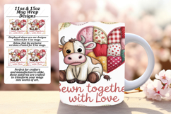 DYNAMIC PNG for 11oz Mug Wrap , Cute Cow Product Image 1