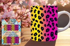 Leopard Print Glitter Mug Wrap 11oz/15oz Patterns Product Image 1
