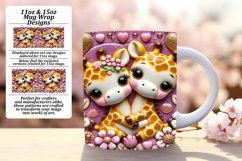 Sublime 11oz Mug Wrap Png Artwork , Sweet Animals Product Image 1