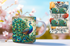 Sophisticated 15oz Mug Wrap Png Design , Animals Product Image 1