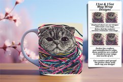 Stylish Cat Prints Mug: Sublimation Chic Product Image 1