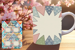 Dreamy 15oz Mug Wrap Png Design , Christmas Product Image 1