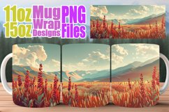 Sublimation Mug Wrap - Scenic Spring Landscape Product Image 1