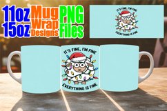 Blissful evenings 11oz 15oz sublimation wrap, Christmas Product Image 1