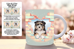 Happy 11oz Mug Wrap Png Template , Cute Dog Product Image 1