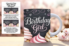 Trendy 11oz Mug Wrap Png Template , Girl Quote Product Image 1