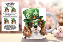 Radiant 15oz Mug Wrap Png Template , St Patrick Product Image 1