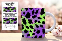 Chic Gradient Leopard Art Mug Wrap - 11oz 15oz Product Image 1