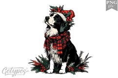 Christmas Dog Clipart Design - High Quality 300 Dpi Product Image 1