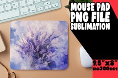 Design Mouse Pad Colorful Flower Patterns PNG Product Image 1