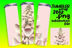 Watercolor Flowers Sublimation Wrap for 20oz Tumblers Product Image 1