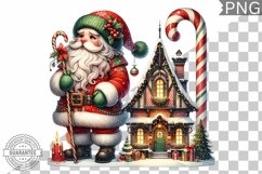 Christmas Santa Sublimation - Clipart PNG Design Product Image 1
