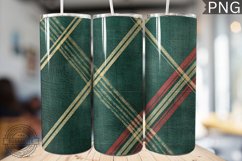 Green Christmas Plaid Tumbler Wrap -High Quality 300 Dpi Product Image 1
