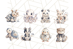 Blue Floral Stuffed Animal Clipart PNG, Cute Stuffed Animals Product Image 4