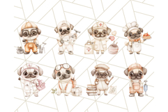 Pug Clipart PNG, Cute Dog Art, Puppies With Jobs, Pug Work Product Image 6