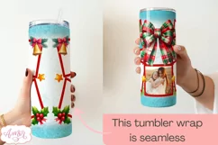 Christmas Photo tumbler wrap for sublimation Product Image 3