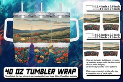 Meadow Dreamland 40oz Tumbler Sublimation Product Image 1