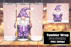 Watercolor Christmas Gnome Wrap for 20oz Tumblers Product Image 1