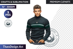 Alpine Winter Sports Fashion and Cabin Clipart PNG Product Image 1