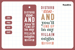 Bookmark Saying SVG | Funny Book Lovers - Disturb Me Product Image 3