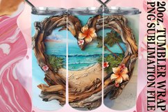 Nature's Tranquility: Wood Heart Wrap Product Image 1