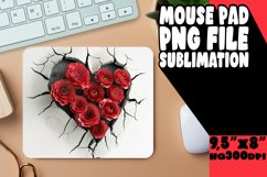 Springtime 3D Heart Sublimation Mouse Pad Product Image 1