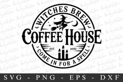 4 Halloween Coffee House PNG | Spooky Season Png Product Image 1