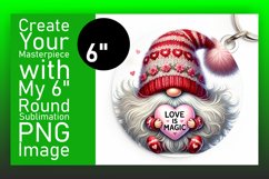 Charming Circle Design Sublimation PNG , Gnomes Product Image 1