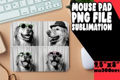 Whimsical Puppy Dog Mouse Pad Sublimation Design for Craftin Product Image 1