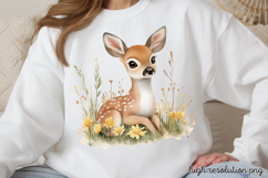 Adorable Cute Fairy Woodland Clipart PNG Product Image 1