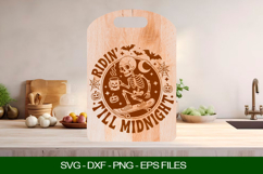 Ridin&#039; till midnight Cutting Board SVG Product Image 1