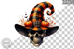 Halloween Skull Sublimation - Clipart PNG Design Product Image 1