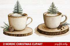 2 Nordic Christmas Clipart | Scandinavian Holiday PNG Product Image 1