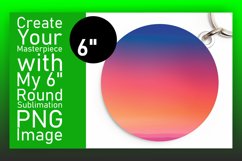 Gradient Design Round for Sublimation Art Product Image 1