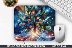 Christmas Tree Mouse Pad Sublimation,Christmas Mouse Pad PNG Product Image 1