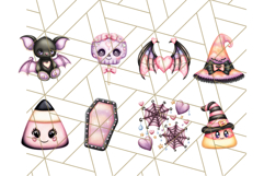 Pastel Goth Halloween PNG Clipart, Creepy Cute Art Product Image 4