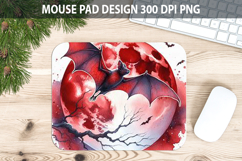 Watercolor Bat Mouse Pad Sublimation - Animal PNG Product Image 1
