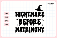Spooky Bachelorette Party Saying SVG | Before Matrimony Product Image 3